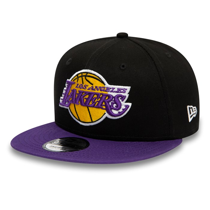 LA Lakers Logo 9FIFTY Lippis Mustat - New Era Lippikset Myynti FI-217605